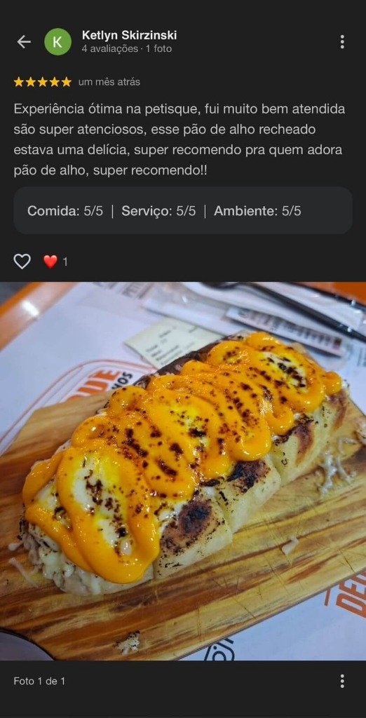 Avaliação Google 10