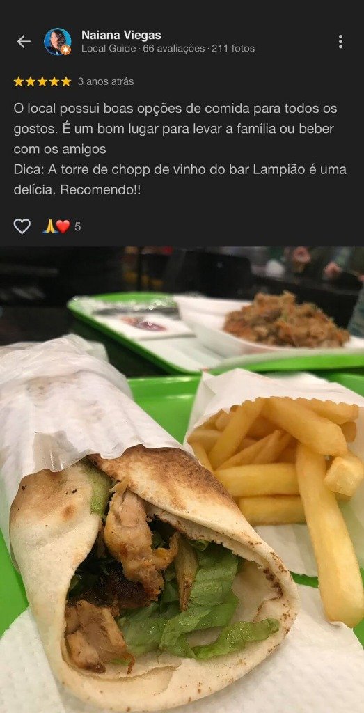 Avaliação Google 5